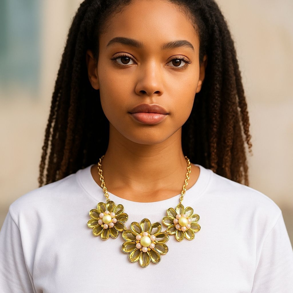 LENORA DAME FLORAL Necklace